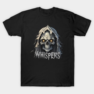 Skull Art Design Whispers T-Shirt